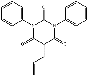 5-Allyl-1,3-diphenyl-2,4,6(1H,3H,5H)-pyrimidinetrione 구조식 이미지