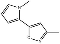 Isoxazole, 3-methyl-5-(1-methyl-1H-pyrrol-2-yl)- (9CI) 구조식 이미지