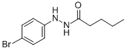 Валериановая кислота, 2- (п-бромфенил) гидразид структурированное изображение