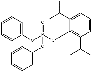 Phosphoric acid, 2,6-bis(1-methylethyl)phenyl diphenyl ester Structure