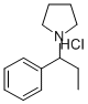 1-(1-phenylpropyl)pyrrolidine hydrochloride Structure