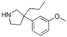 3-(3-Methoxyphenyl)-3-propylpyrrolidine Structure