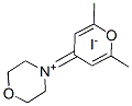 4-(2,6-dimethylpyran-4-ylidene)-1-oxa-4-azoniacyclohexane iodide 구조식 이미지