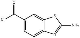 6-Benzothiazolecarbonyl chloride, 2-amino- (9CI) Structure