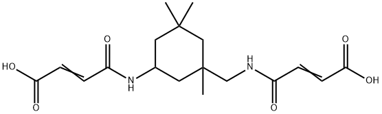 4-[[3-[[(3-carboxy-1-oxoallyl)amino]methyl]-3,5,5-trimethylcyclohexyl]amino]-4-oxo-2-butenoic acid  Structure