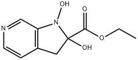 1H-Pyrrolo[2,3-c]pyridine-2-carboxylic acid, 2,3-dihydro-1,2-dihydroxy-, ethyl ester (9CI) Structure