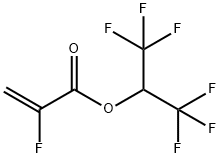 HEXAFLUOROISOPROPYL 2-FLUOROACRYLATE 구조식 이미지