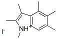 1,2,3,4,5,6-Hexamethylindolium iodide Structure