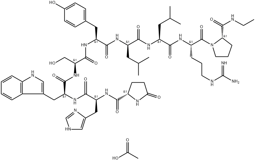 Leuprorelin acetate 구조식 이미지