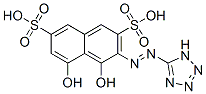 4,5-Dihydroxy-3-(1H-tetrazol-5-ylazo)-2,7-naphthalenedisulfonic acid 구조식 이미지