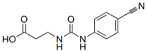 N-(4-cyanophenyl)-N'-(2-carboxyethyl)urea Structure