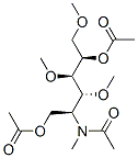 2-(N-Acetyl-N-methylamino)-3-O,4-O,6-O-trimethyl-2-deoxy-D-galactitol 1,5-diacetate 구조식 이미지