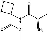 시클로부탄카르복실산,1-[(2-아미노-1-옥소프로필)아미노]-,메틸에스테르,(R)-(9CI) 구조식 이미지