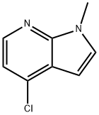 4-CHLORO-1-METHYL-1H-PYRROLO[2,3-B]PYRIDINE 구조식 이미지