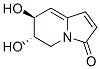 3(5H)-Indolizinone,6,7-dihydro-6,7-dihydroxy-,(6S,7S)-(9CI) Structure