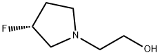 1-Pyrrolidineethanol,3-fluoro-,(3R)-(9CI) Structure