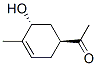 Ethanone, 1-[(1S,5R)-5-hydroxy-4-methyl-3-cyclohexen-1-yl]- (9CI) Structure