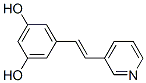 1,3-Benzenediol, 5-[(1E)-2-(3-pyridinyl)ethenyl]- (9CI) 구조식 이미지