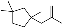 1,1,3-Trimethyl-3-(2-methyl-2-propenyl)cyclopentane Structure