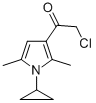 Ethanone, 2-chloro-1-(1-cyclopropyl-2,5-dimethyl-1H-pyrrol-3-yl)- (9CI) 구조식 이미지