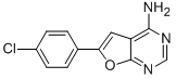 6-(4-클로로페닐)푸로[2,3-D]피리미딘-4-아민 구조식 이미지