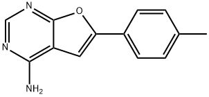 6-P-TOLYLFURO[2,3-D]PYRIMIDIN-4-AMINE Structure