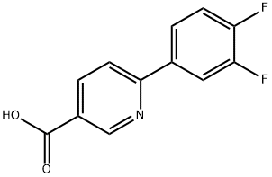 6-(3,4-Difluorophenyl)-nicotinic acid Structure