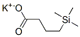 4-Trimethylsilylbutanoic acid potassium salt Structure