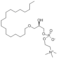 1-O-OCTADECYL-SN-GLYCERO-3-PHOSPHOCHOLINE Structure