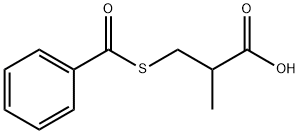 3-(Benzoylthio)-2-methylpropionic acid Structure