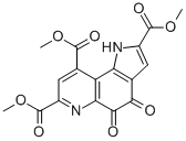 4,5-Dioxo-4,5-dihydro-1H-pyrrol[2,3-f]quinoline-2,7,9-tricarboxylic acid trimethyl ester Structure