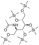 2-(Acetylamino)-1-O,3-O,4-O,5-O,6-O-pentakis(trimethylsilyl)-2-deoxy-D-mannitol Structure