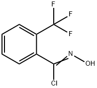N-HYDROXY-2-(TRIFLUOROMETHYL)BENZENECARBOXIMIDOYL CHLORIDE Structure