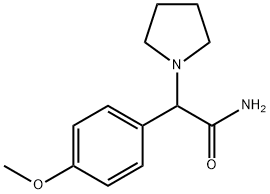 2-(4-메톡시페닐)-2-피롤리딘-1-일아세트아미드 구조식 이미지
