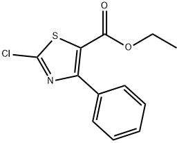 2-CHLORO-4-PHENYL-5-THIAZOLECARBOXYLIC ACID ETHYL ESTER Structure