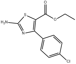 에틸2-아미노-4-(4-클로로페닐)티아졸-5-카르복실레이트 구조식 이미지