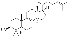 4,4-dimethyl-5-alpha-cholesta-(8,24)-dien-3-beta-ol Structure