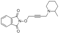 1H-Isoindole-1,3(2H)-dione, 2-((4-(2-methyl-1-piperidinyl)-2-butynyl)o xy)- Structure