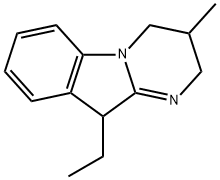 Pyrimido[1,2-a]indole, 10-ethyl-2,3,4,10-tetrahydro-3-methyl- (9CI) 구조식 이미지