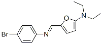 2-푸라나민,5-[[(4-브로모페닐)이미노]메틸]-N,N-디에틸- 구조식 이미지