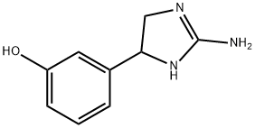 Phenol,  3-(2-amino-4,5-dihydro-1H-imidazol-4-yl)-  (9CI) 구조식 이미지