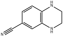 6-Quinoxalinecarbonitrile,  1,2,3,4-tetrahydro- Structure