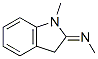 Methanamine, N-(1,3-dihydro-1-methyl-2H-indol-2-ylidene)- (9CI) 구조식 이미지