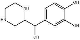 1,2-Benzenediol, 4-(hydroxy-2-piperazinylmethyl)- (9CI) Structure