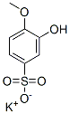 칼륨3-히드록시-4-메톡시벤젠설포네이트 구조식 이미지