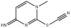 Thiocyanic acid, 1,4-dihydro-4-imino-1-methyl-2-pyrimidinyl ester (9CI) Structure