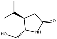 2-Pyrrolidinone,5-(hydroxymethyl)-4-(1-methylethyl)-,(4R,5S)-(9CI) Structure