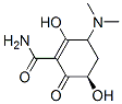 1-Cyclohexene-1-carboxamide, 3-(dimethylamino)-2,5-dihydroxy-6-oxo-, (5R)- (9CI) Structure