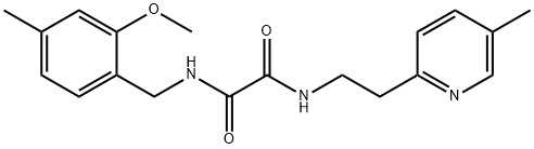 N1-(2-METHOXY-4-METHYLBENZYL)-N2(2-(5-METHYLPYRIDIN-2-YL)ETHYL)OXALAMIDE 구조식 이미지
