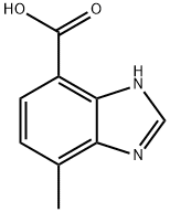1H-벤즈이미다졸-4-카르복실산,7-메틸-(9Cl) 구조식 이미지
